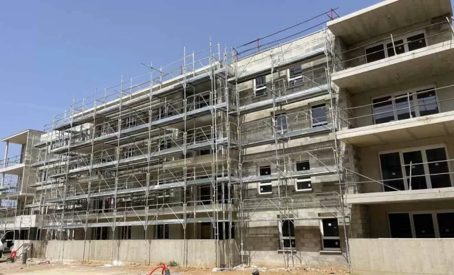 Échafaudage  immeuble, Perpignan, STEIS ECHAFAUDAGES