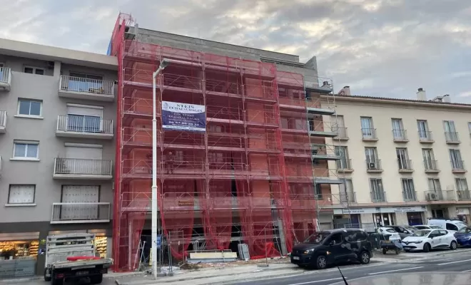 Échafaudage  immeuble, Perpignan, STEIS ECHAFAUDAGES