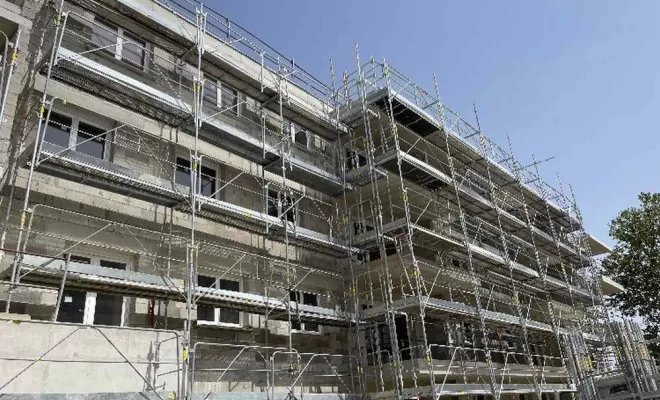 Échafaudage  immeuble, Perpignan, STEIS ECHAFAUDAGES